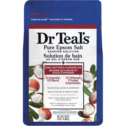 Dr Teal's Pure Epsom Salt Soak, Soften & Moisturize with Shea Butter & Almond Oil alternate view