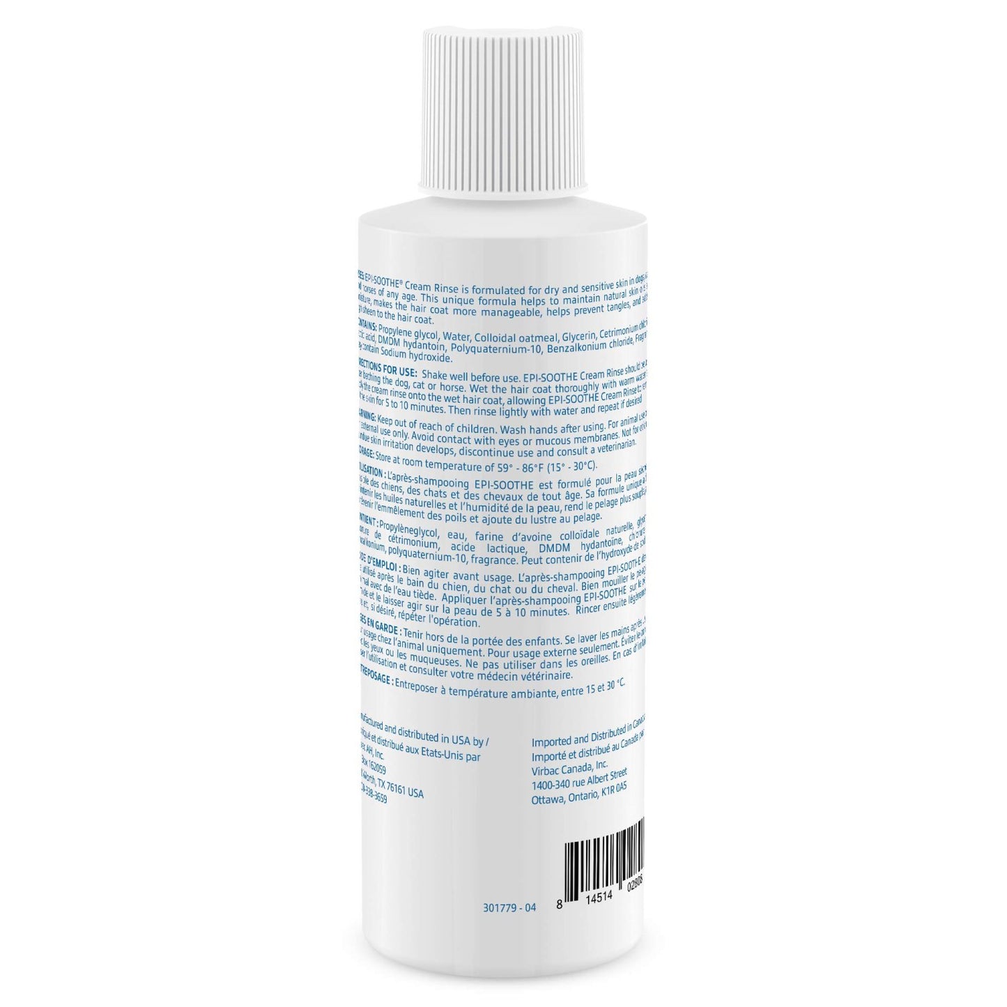Epi - Soothe Conditioner for Cats 237 mL Bottle - additional product view 2
