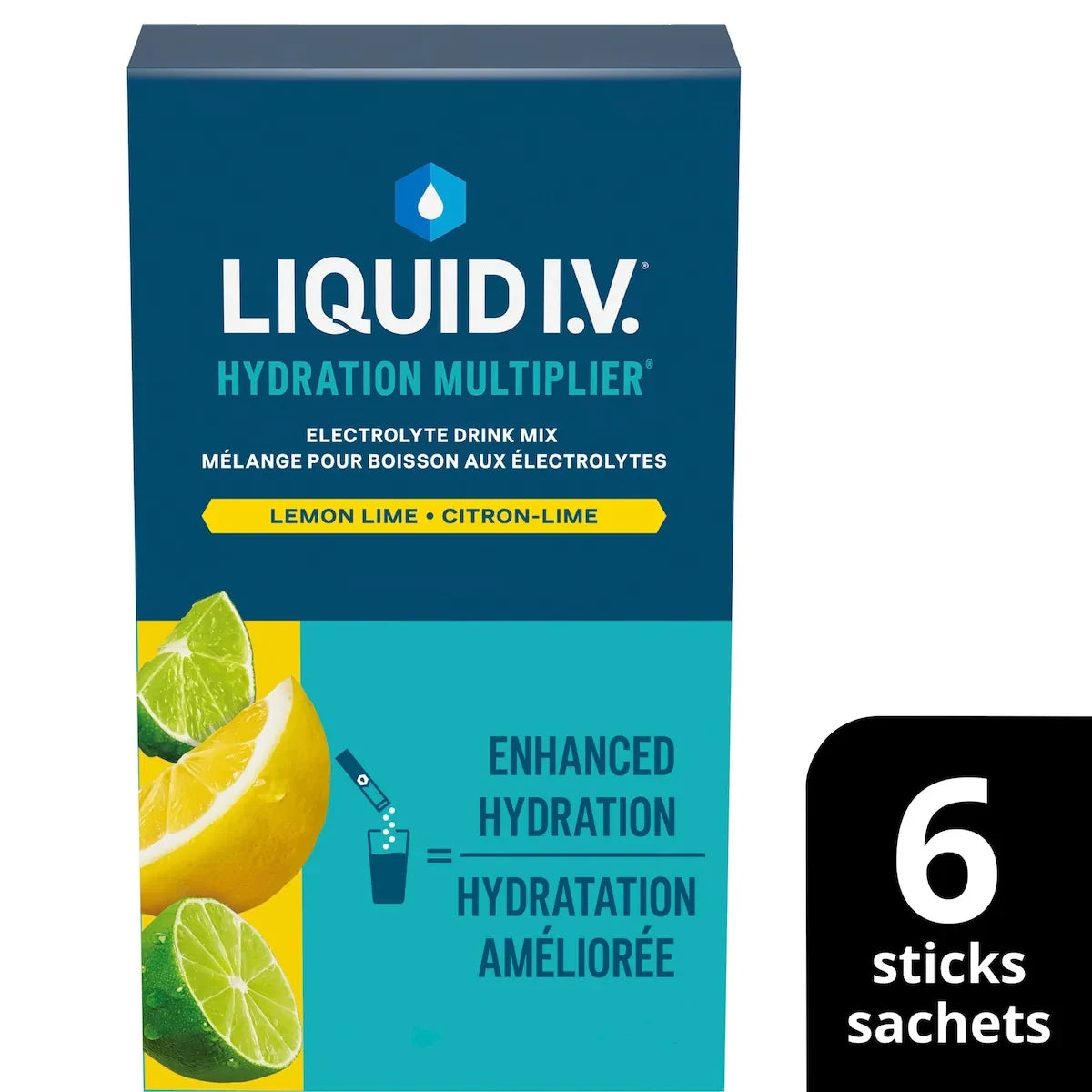 Liquid I.V Electrolyte Drink Mix Lemon Lime 6 CT 6 count product detail