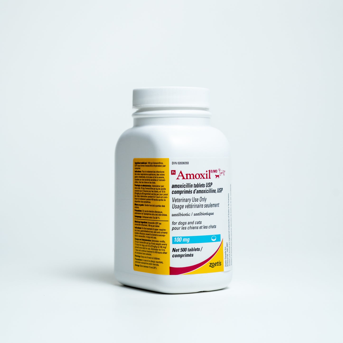 Amoxil Tablet Bottle of 500 Tablets