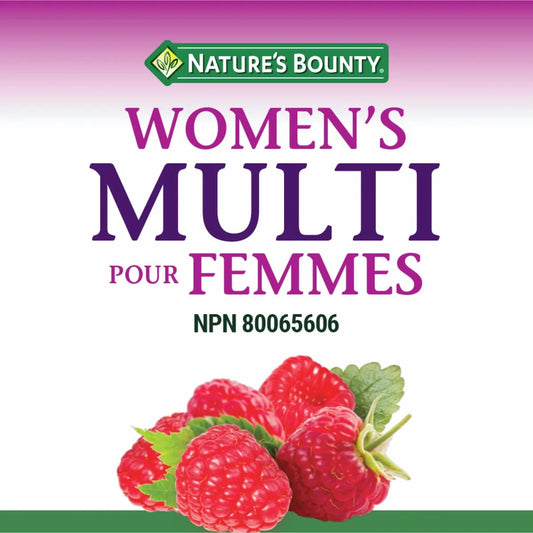 Natures Bounty Women's Multivitamin, Supplement, Raspberry product detail