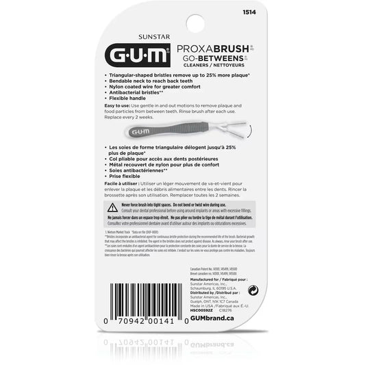 Gum Proxabrush Go-Betweens , Moderate - 8Ct 8 count product detail