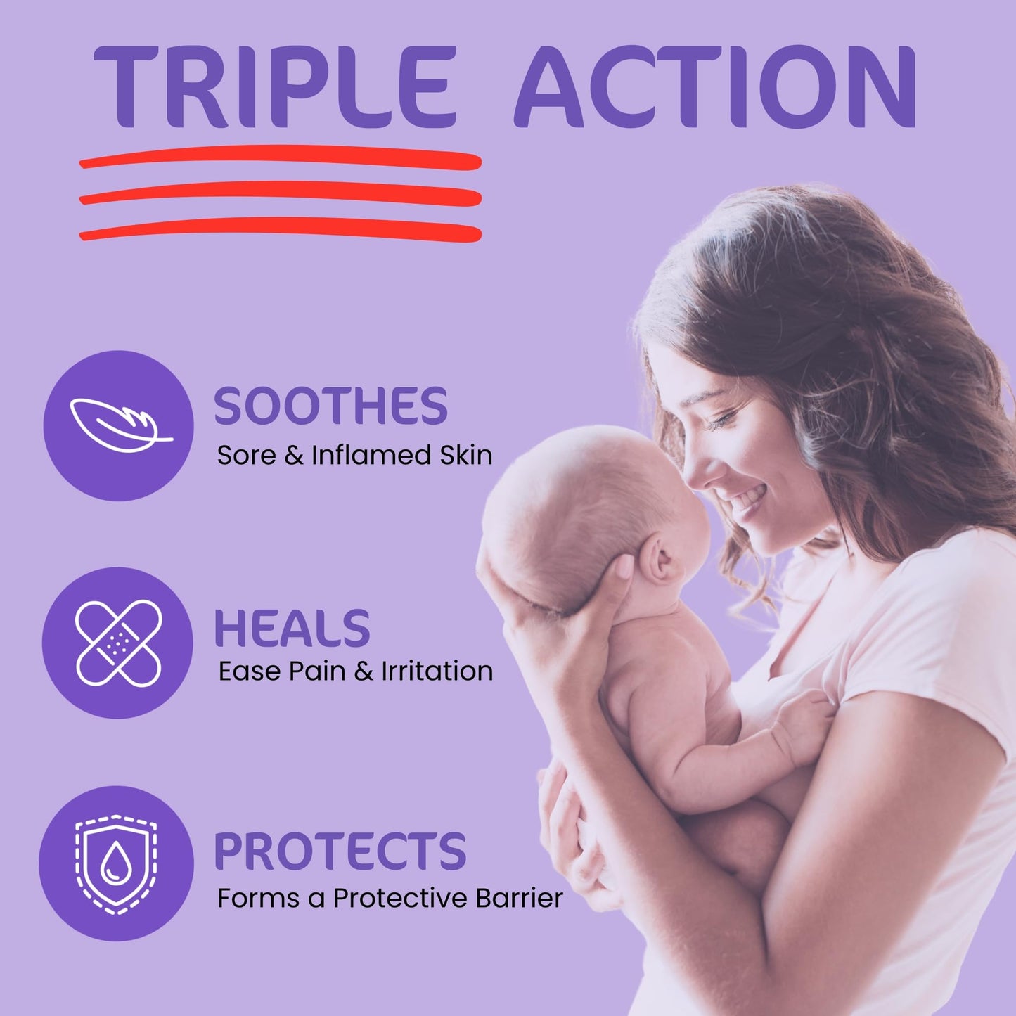 Sudocrem - Diaper Rash Cream for Baby, Soothes, Heals, and Protects, Relief and Treatment of Diaper Rash, Zinc Oxide Cream - 60g