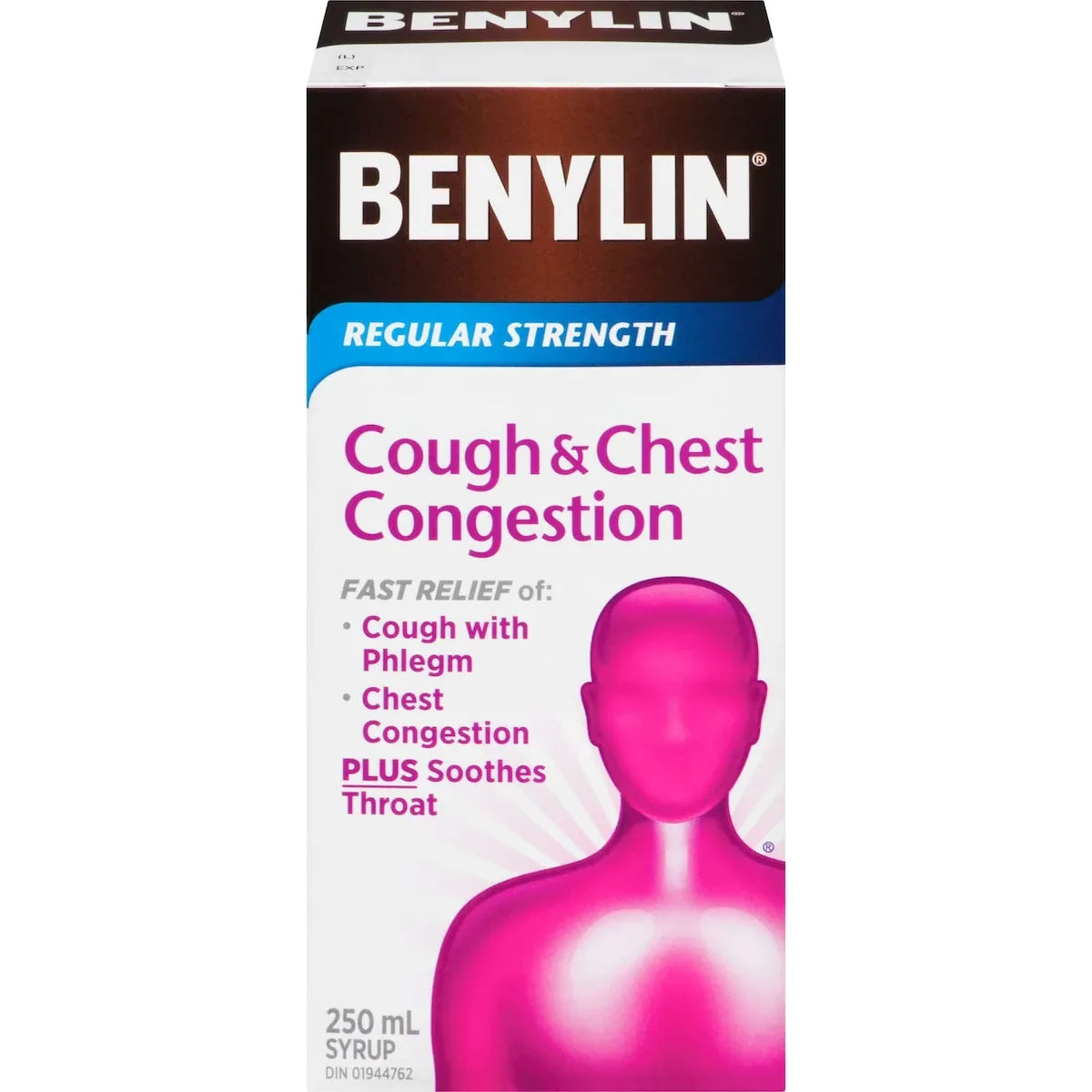 Benylin Regular Strength Cough & Chest Congestion Relief Syrup front package