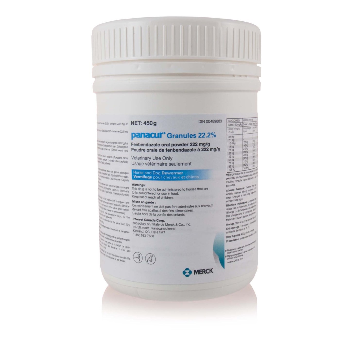 Panacur Granules Powder 1 Jar of 450 g