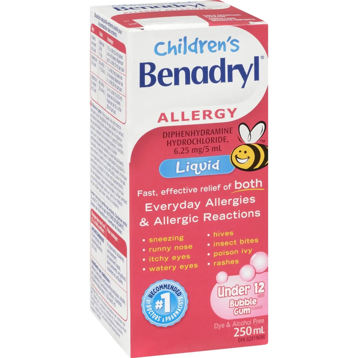Benadryl Children's Liquid Allergy Medicine, Bubblegum product detail