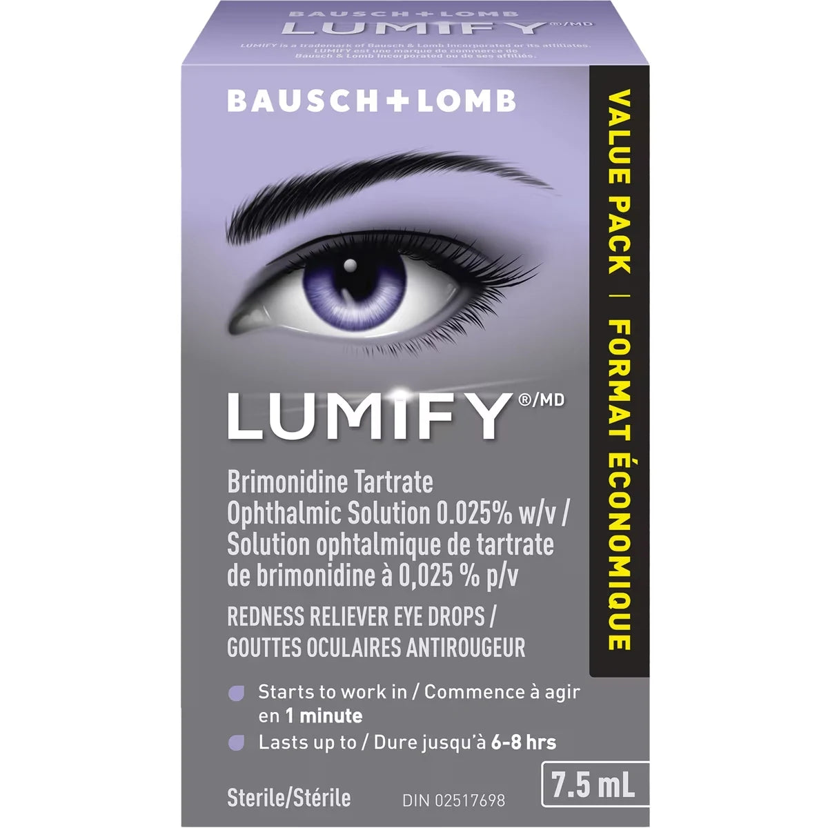 Lumify Redness Reliever Eye Drops Value Size product detail