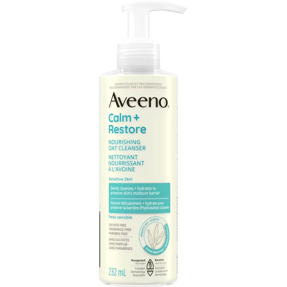 Aveeno Calm + Restore Nourishing Oat Cleanser for Sensitive Skin product image