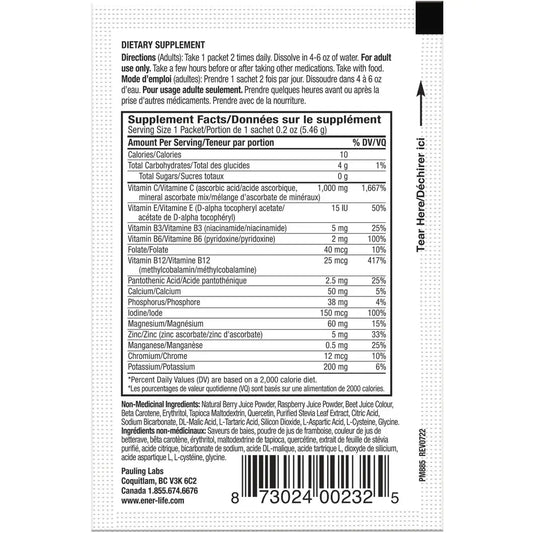 Ener-C Sugar Free Mixed Berry product detail