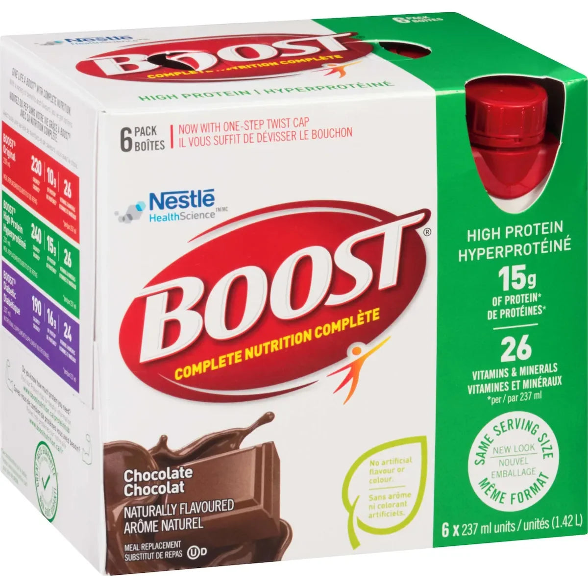 Boost High Protein Chocolate Meal Replacement Drink, 6 × 237 ml product detail