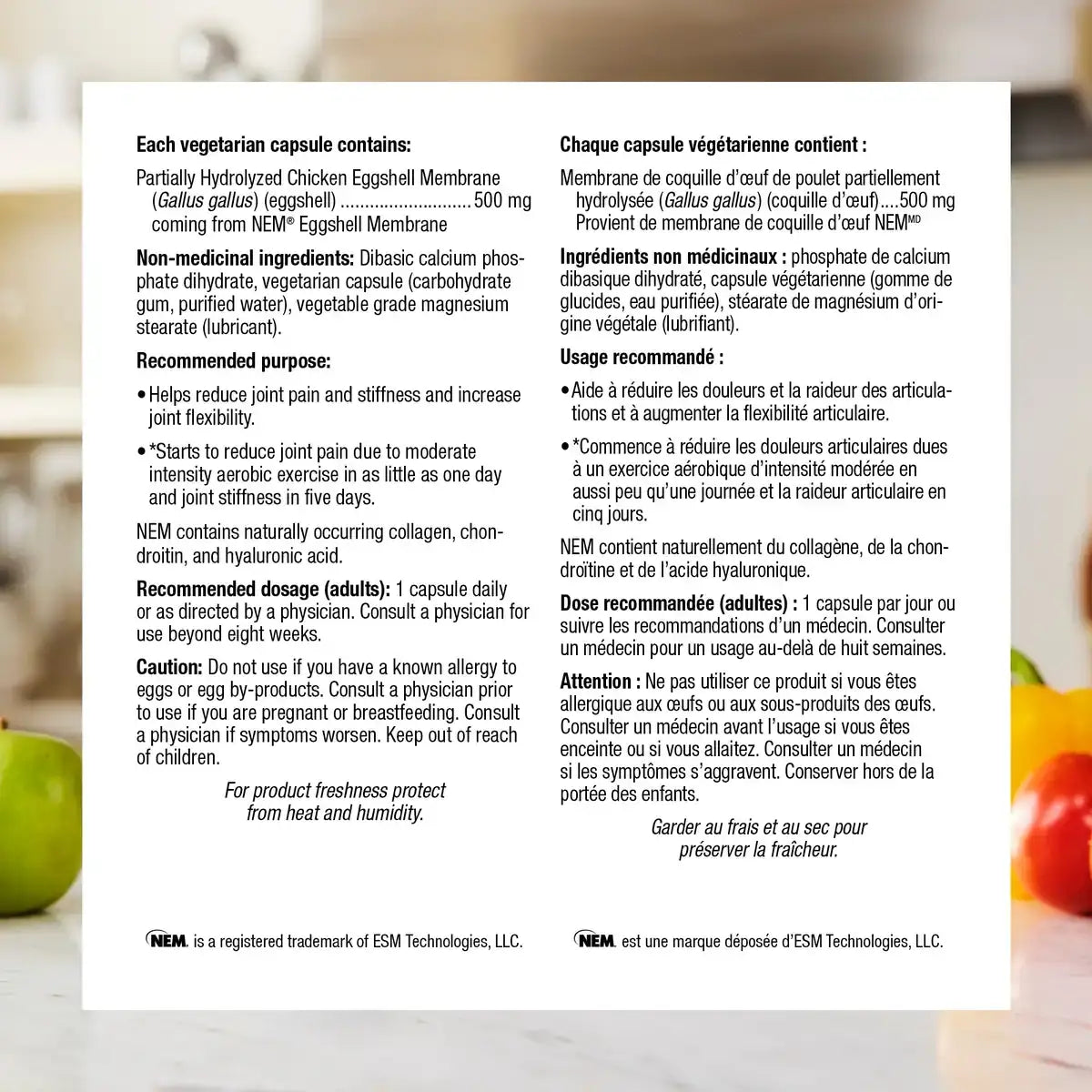 Webber Super NEM® Eggshell Membrane product detail