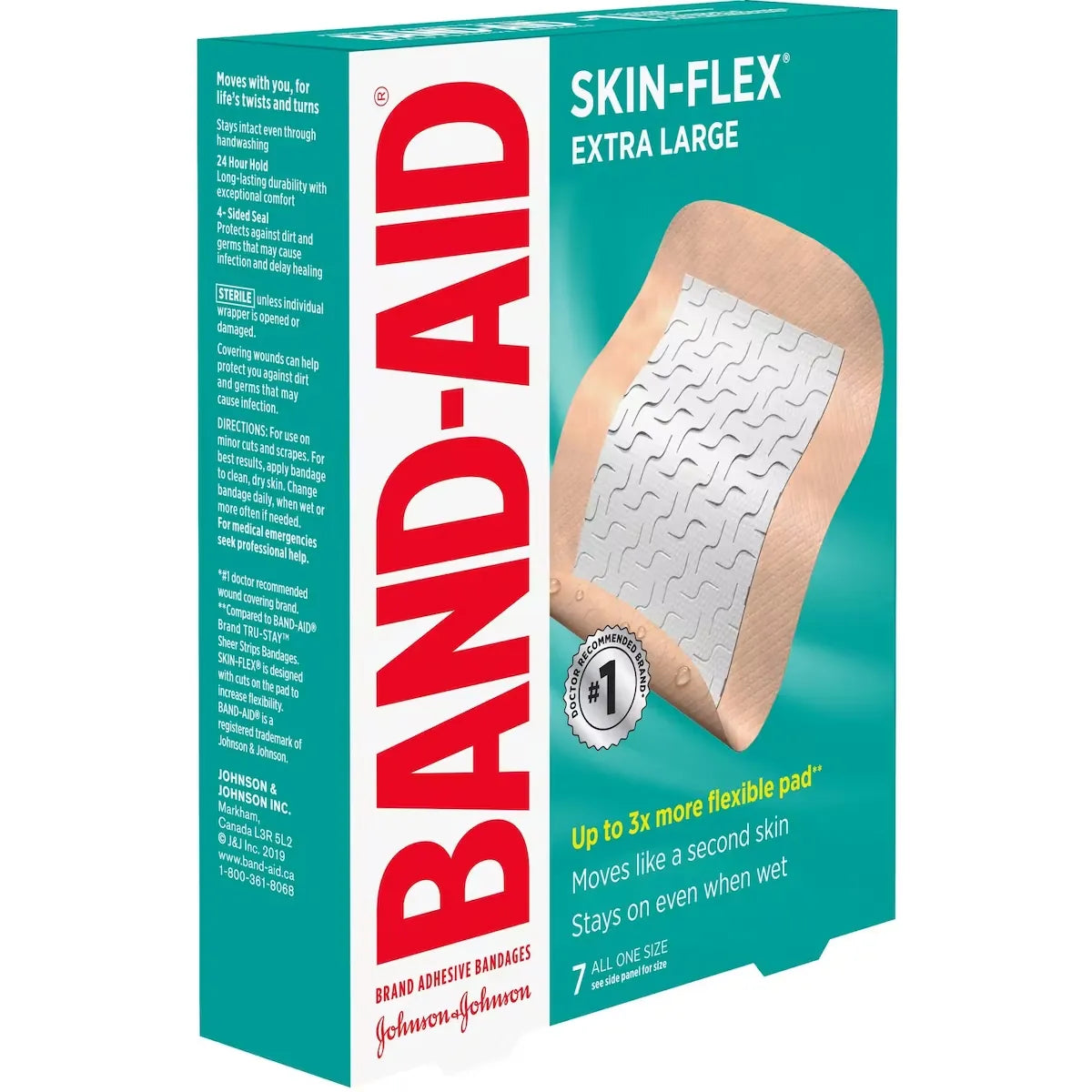 Band-Aid Skin-Flex Adhesive Bandages, Extra Large, 7 ea product detail