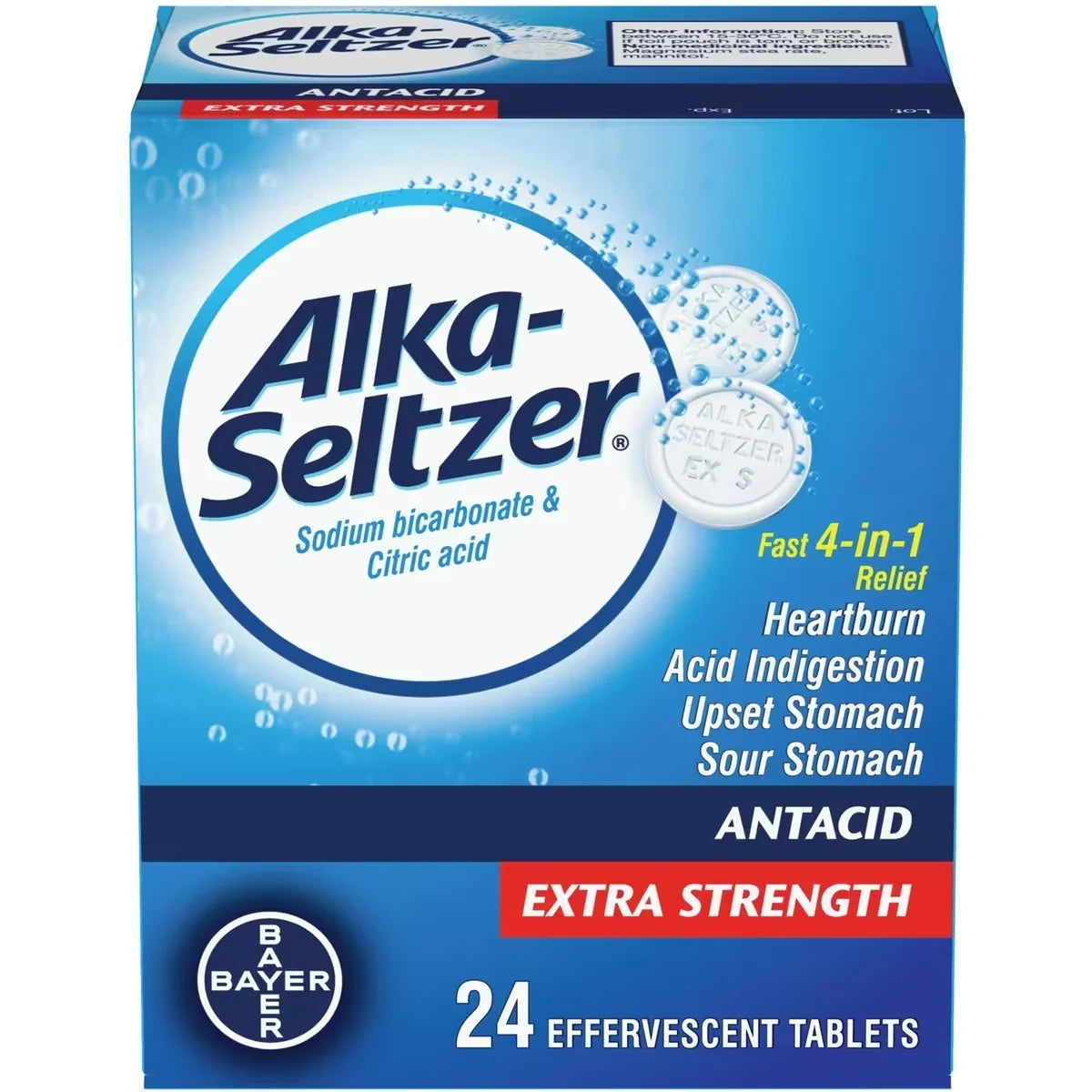 Alka Seltzer Antacid Heartburn Relief Effervescent Tablets product package