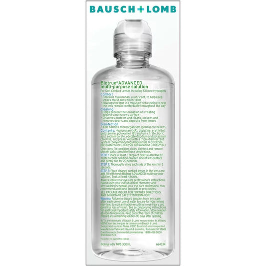 Biotrue Advanced Multi-Purpose Solution Twin Pack product detail