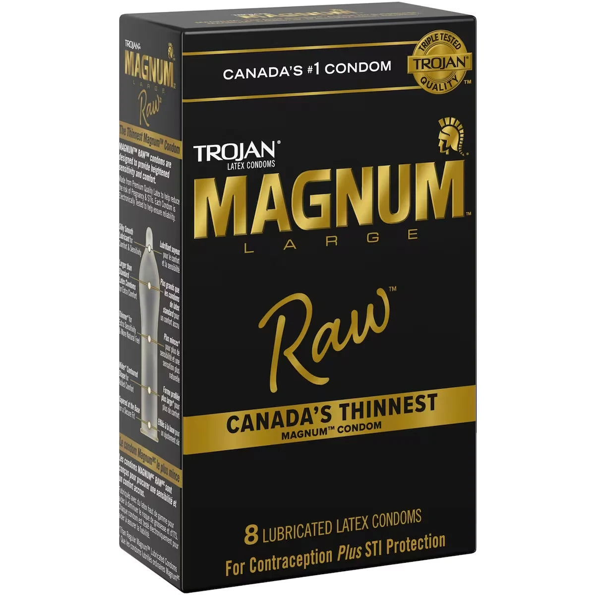 Trojan Magnum Raw Large Size Lubricated Condoms product detail