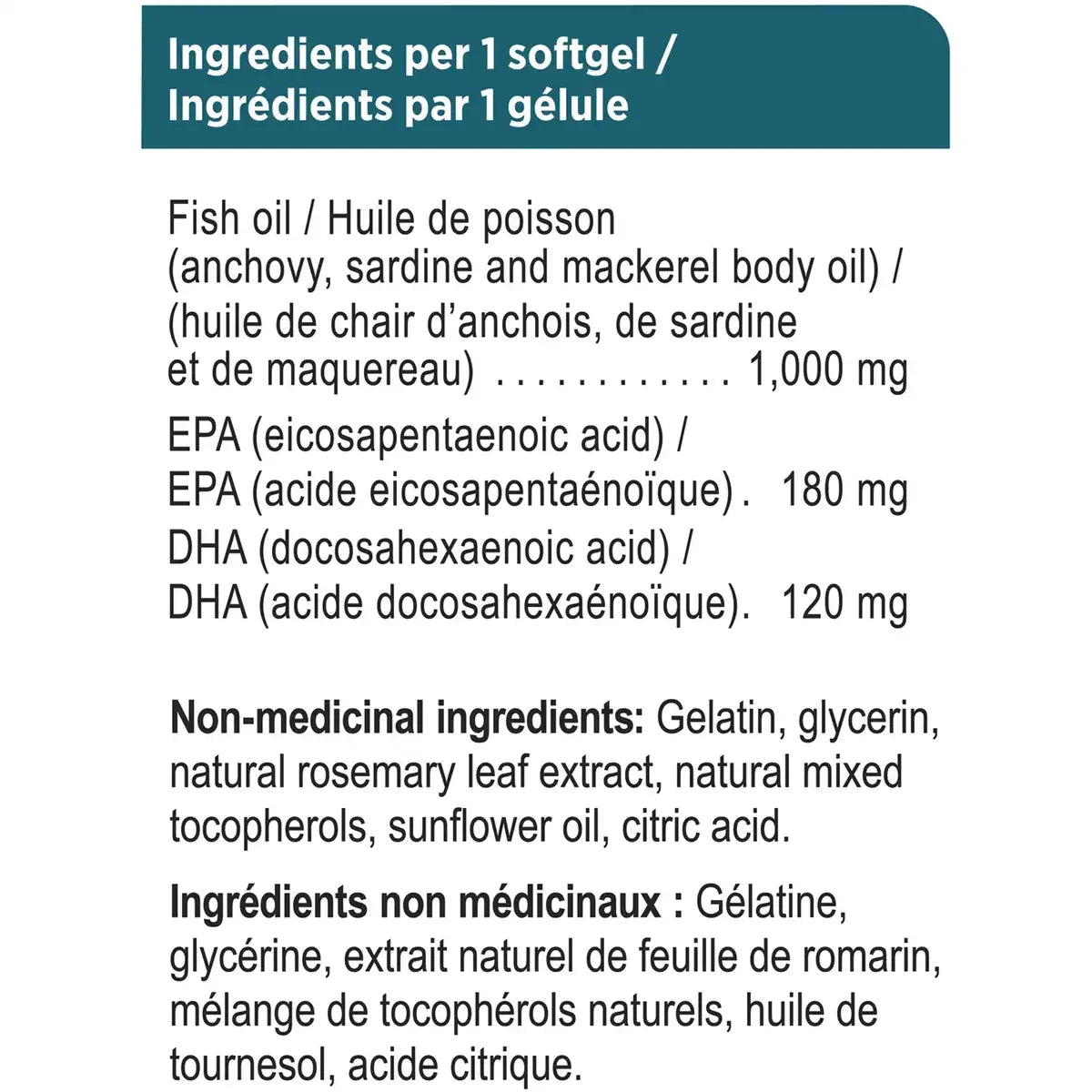 Genuine Health Omega3+, Omega Fish Oil Supplement product detail