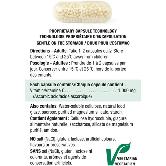 Jamieson Exxtra-C Vitamin C 1,000 mgTimed Release Capsules product detail