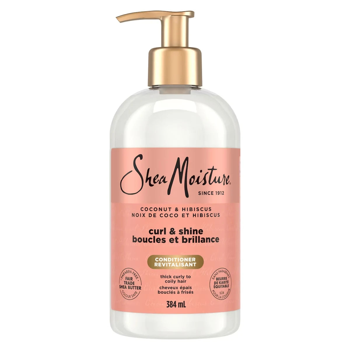 Shea Moisture SheaMoisture Coconut & Hibiscus Curl & Shine Conditioner for Thick front package