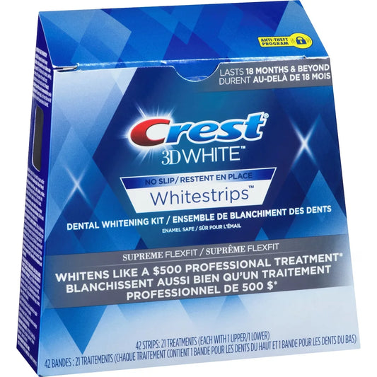 Crest 3D White Whitestrips Supreme FlexFit, 21 Treatments product detail