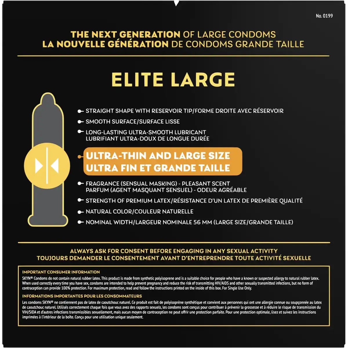 Skyn King Elite Large Non-Latex Condom 36ct 36 count product detail