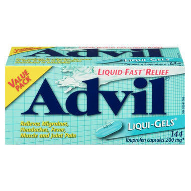 Liquid fast relief advil liqui gels 144