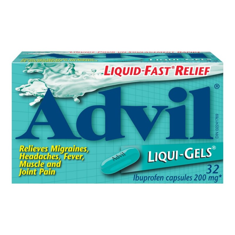 Liquid fast relief advil liqui gels 200mg