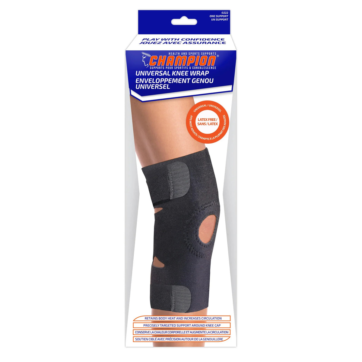 Airway Champion Universal Knee Wrap One Size 13" - 17 1/2" 0222 — Each — product image