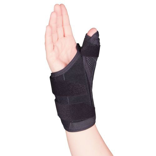 Airway Wrist-Thumb Splint 6" Right, Black, Small 2386R-S — Each — product image