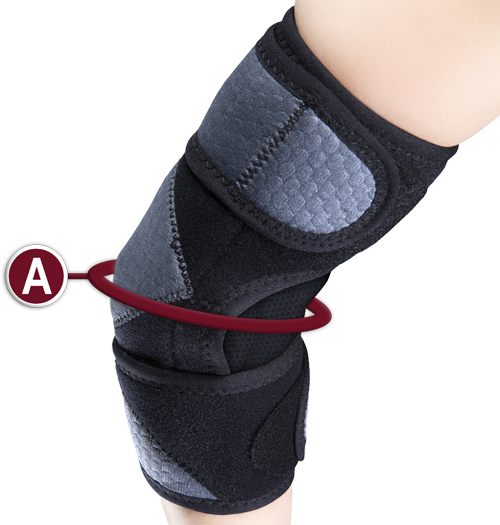 Airway Otc Elbow Support Wrap, Minimum Support, Black, Medium (9.75-11") 2429-M — Each — product image