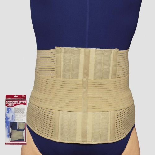 Airway Otc Medium Lumbosacral Support With Abdominal Uplift Md (33-36") 7" Front & 12" Back Elastic Belt 2893M — Each — product image