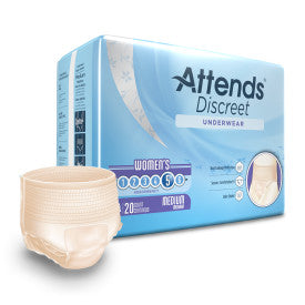 Attends 43547 - Attends Discreet Underwear, Female, Medium - 4 Bags Of 20 ADUF20 — — product image