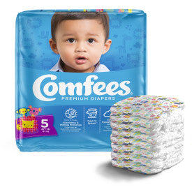 Attends 41541 - Comfees Baby Diapers - Size 5 - 4 Bags Of 27 CMF-5 — — product image