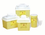 Becton Dickinson Collector Sharps Nestable 22.7 Ltr Clr/Ylw Open Cap 300434 — Each — product image