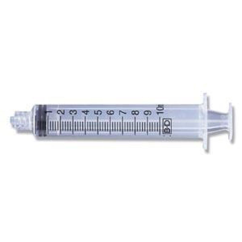 Becton Dickinson Syringe General Use 20 mL Luer-Lock Tip Graduated Sterile Latex-Free Disposable 302830 — Box of 48 — product image
