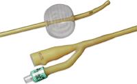 Bard Lubricath Carson 2-Way Med Olive Coude-Tip Single-Eye Foley Cath 22 Fr 5cc Balloon Non-Returna 0168L22 — Box of 12 — product image