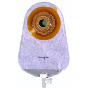 Coloplast Assura 1-Piece Convex Transparent Urostomy Pouch, Pre-Cut 1 3/8in (35mm) 12997 — Box of 10 — product image