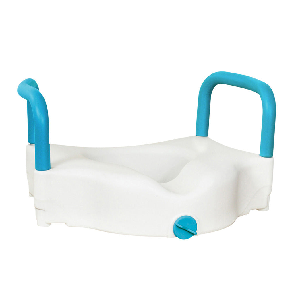 Drive Medical Aquasense 3-in-1 Contoured Raised Toilet Seat 2", Removavle Handles 770-617 — Each — product image
