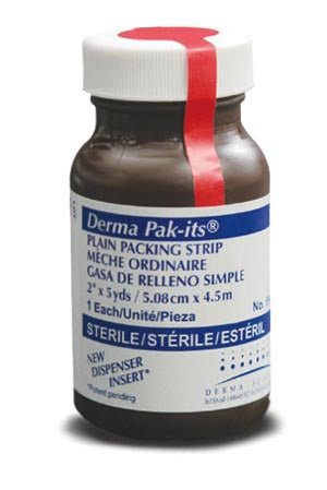Derma Science Pak-Its Plain Packing Gauze, Size 2in x 5y - Each