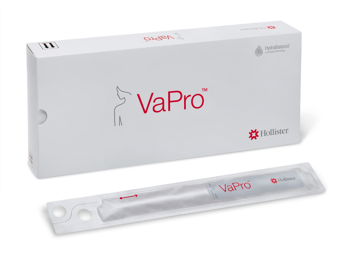 Hollister Vapro Standard Hydrophilic Intermittent Catheter 16" - 8 Fr 72084 — Box of 30 — product image