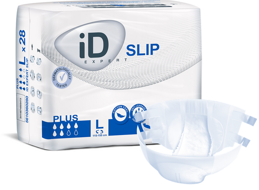 Id (28/Pkg) Id Slip Plus Large, (45"-61"), 2350 mL Absorbency. - Case of 4