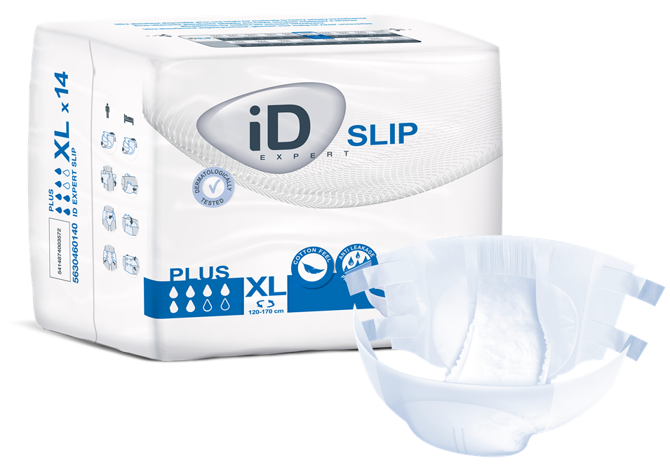 Id (14/Pkg) Id Slip Plus X- Large, (47"-67"), 3200 mL Absorbency. 5630460140 — Case of 4 — product image