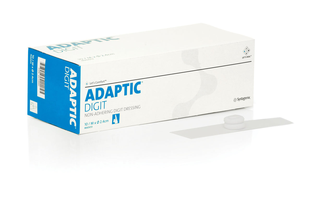 Solventum Adaptic Digit Non-Adhering Digit Dressing Small 2cm (Was Jnj Mad003 - Same Product) — Box of 10 (MAD003) — product image