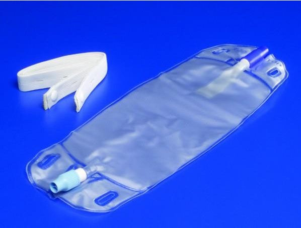 Covidien / Medtronic Curity Urine Leg Bag 17oz (500 mL) Anti-Reflux Valve With Leg Straps 145514 — Each — product image