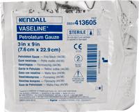 Covidien / Medtronic Vaseline Petrolatum Gauze, 3in X 9in, Sterile, Non-Adherent. 8884413605 — Box of 50 — product image