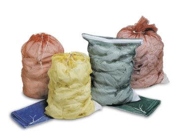 Medline Laundry Hamper Bag 30" X 40" Mesh With Drawcoard & I.D Patch, Yellow MDT3040 — Each — product image