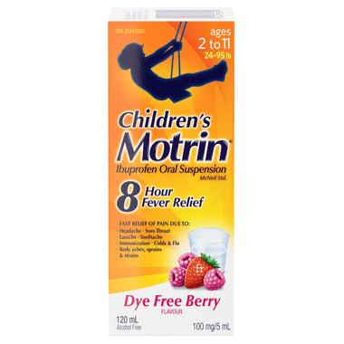 Children's Motrin Suspension Dye-Free Berry 120ml