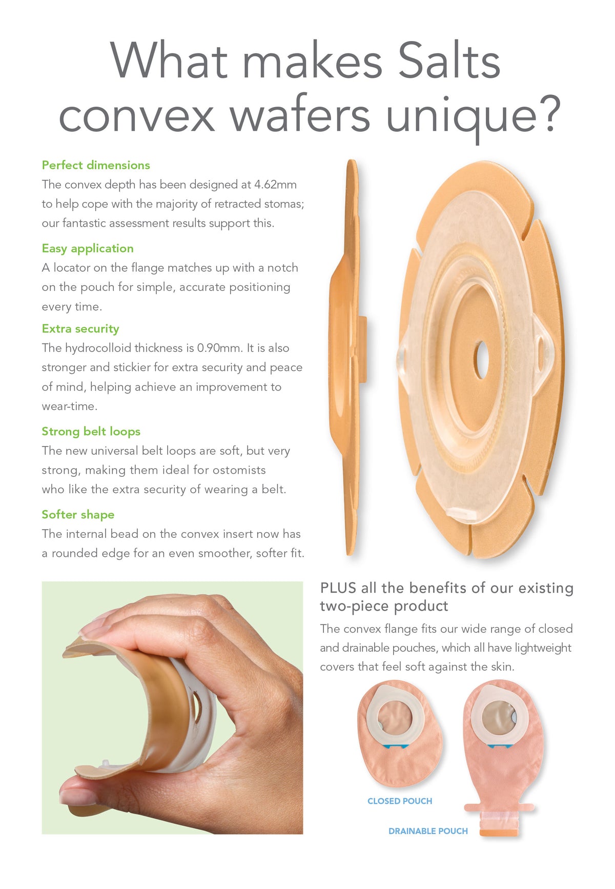 Salts Healthcare Harmony Duo Convex Flange With Flexifit, Cut To Fit 15-52mm XFHD1352 — Box of 5 — product image