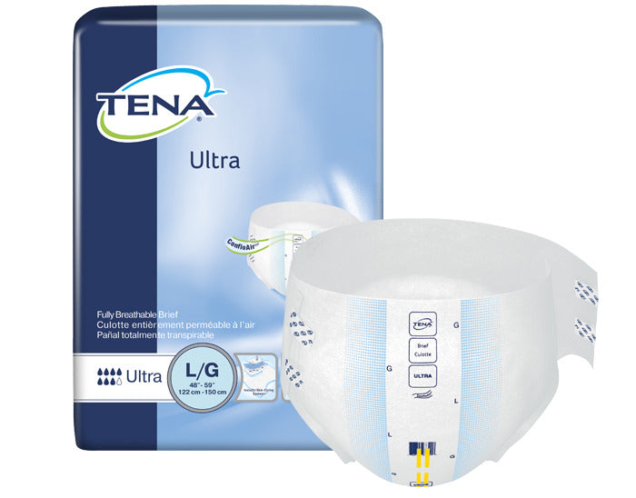 Tena Cs/2pkg (40/Pkg) Tena Ultra Brief, Large Size 48in-59in, Blue 67300 — — product image