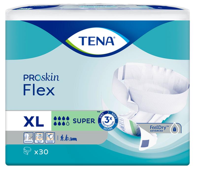Tena Cs/3pkg (30/Pkg) Tena Flex Belted Briefs, Super, Size 20, 41in-61in 67807 — — product image