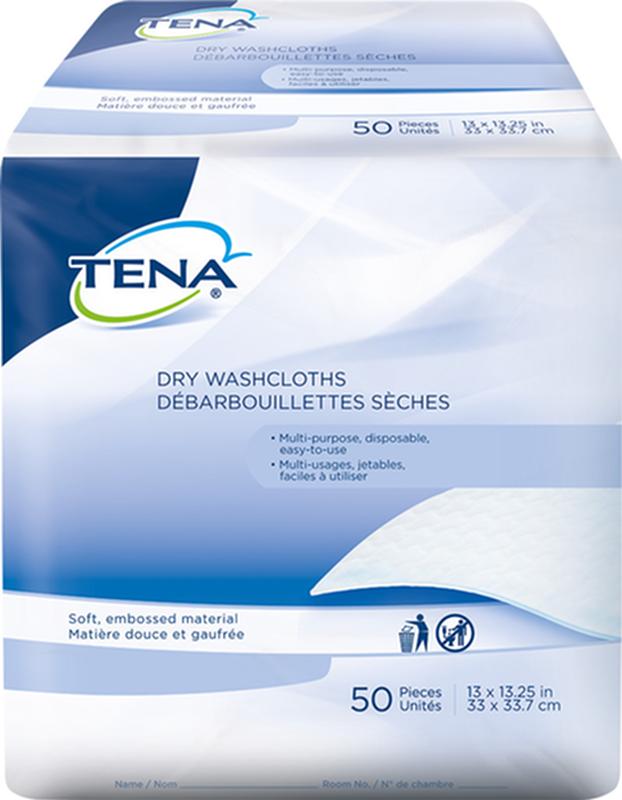 Tena Tena Cliniguard Multi-Purpose Disposable Dry Washcloths 74500 — Package of 50 — product image